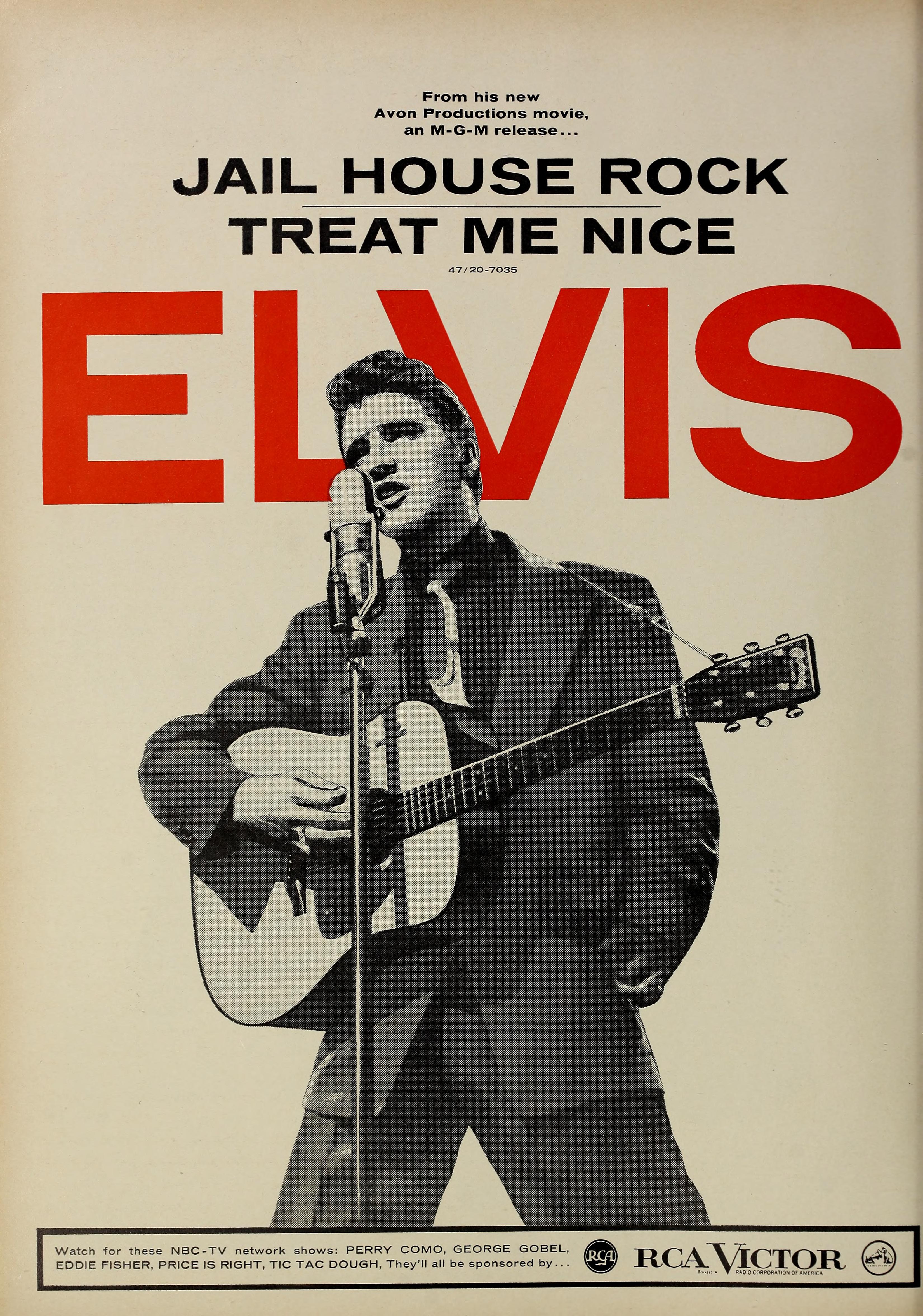 	Jailhouse Rock / Treat Me Nice - Elvis Presley	